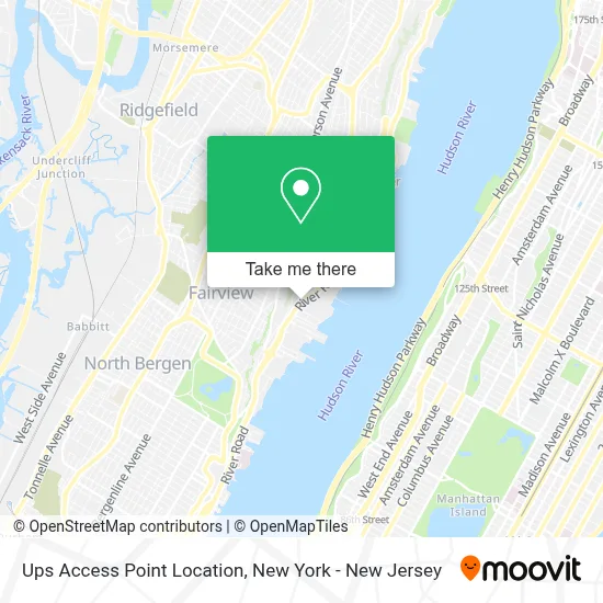 Ups Access Point Location map