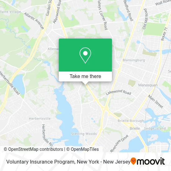 Voluntary Insurance Program map