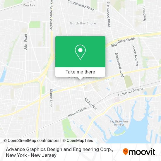 Advance Graphics Design and Engineering Corp. map