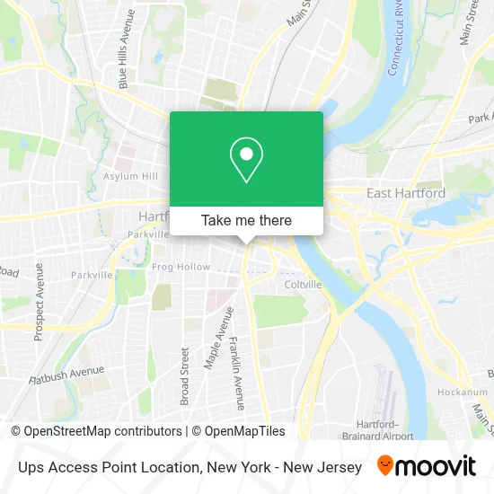 Ups Access Point Location map