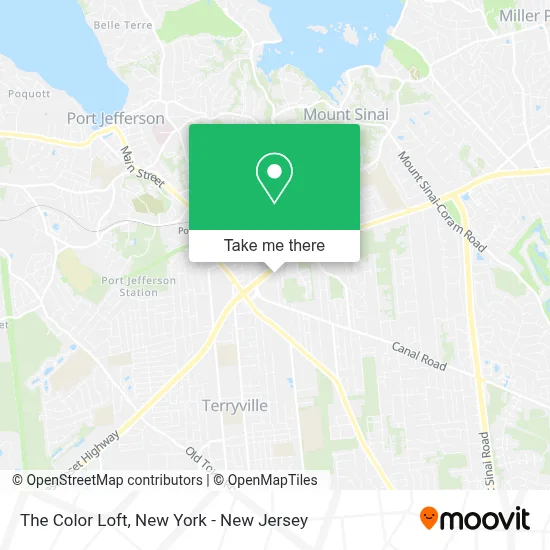 The Color Loft map