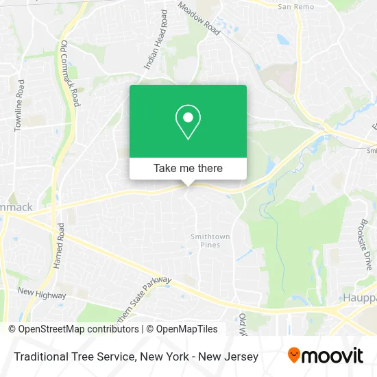 Traditional Tree Service map