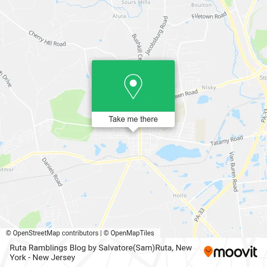 Ruta Ramblings Blog by Salvatore(Sam)Ruta map