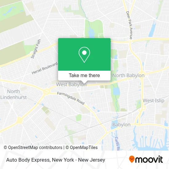 Auto Body Express map