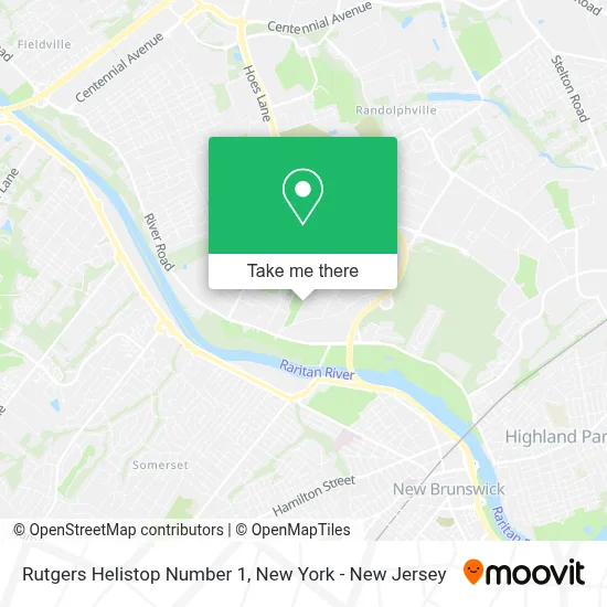 Rutgers Helistop Number 1 map