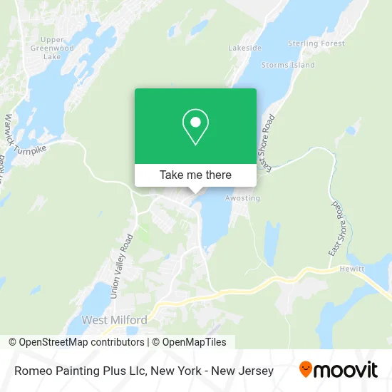 Romeo Painting Plus Llc map