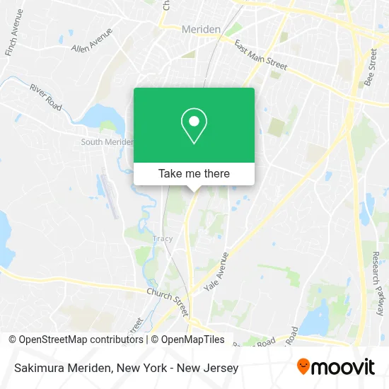 Sakimura Meriden map
