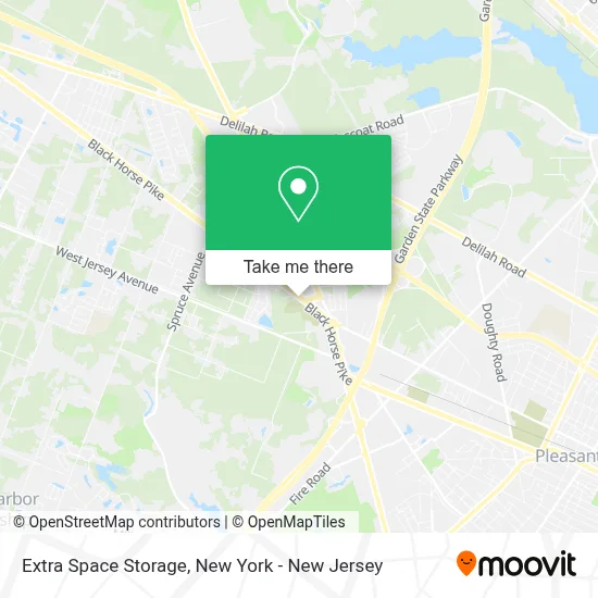 Extra Space Storage map