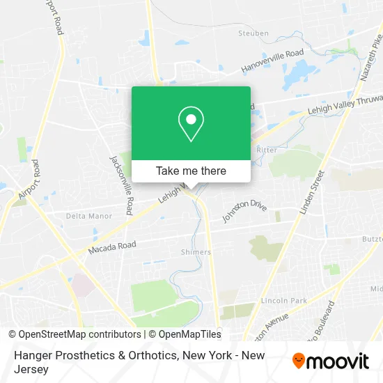 Hanger Prosthetics & Orthotics map