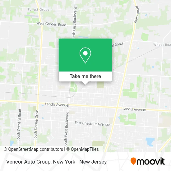Vencor Auto Group map