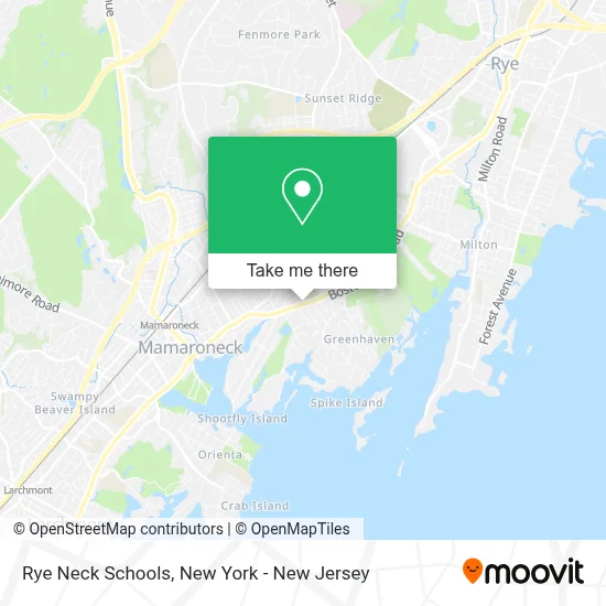 Rye Neck Schools map