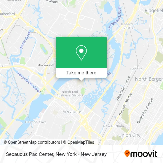 Secaucus Pac Center map