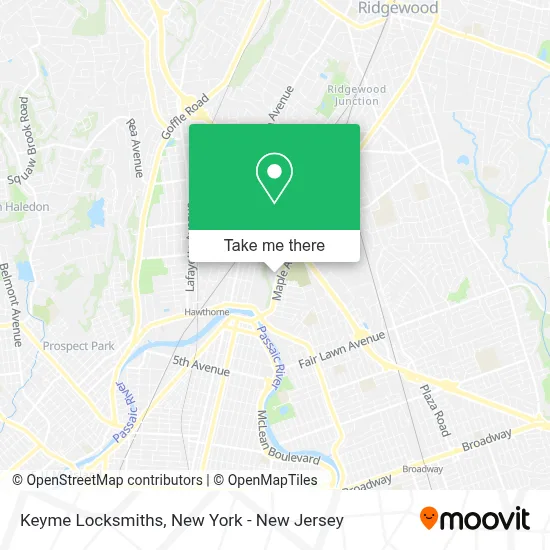 Keyme Locksmiths map