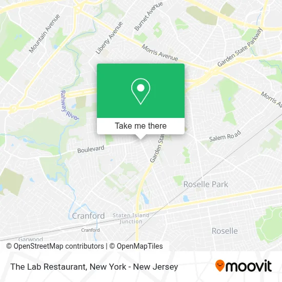 The Lab Restaurant map