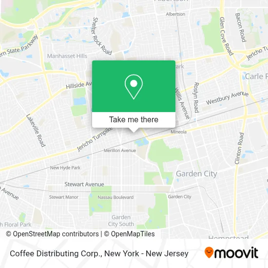 Coffee Distributing Corp. map