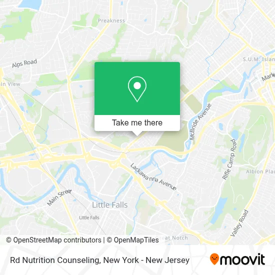 Rd Nutrition Counseling map