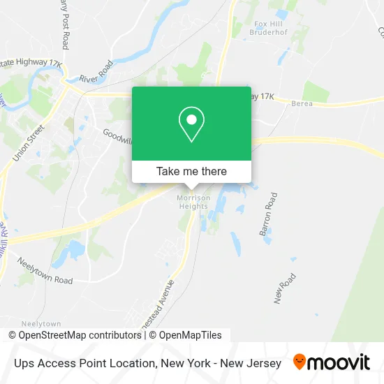 Ups Access Point Location map