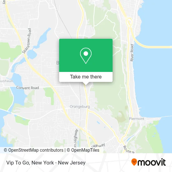 Vip To Go map