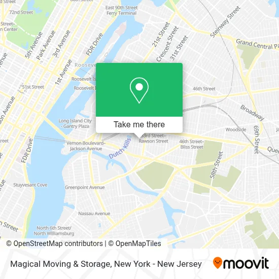 Magical Moving & Storage map