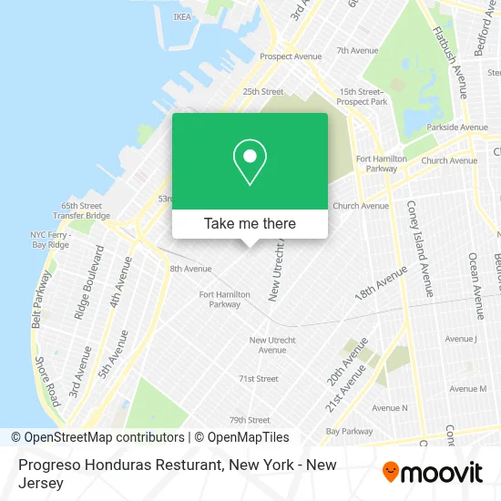 Progreso Honduras Resturant map