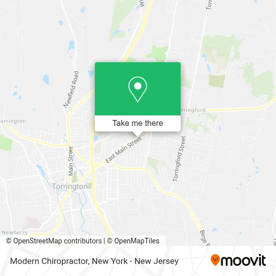 Modern Chiropractor map
