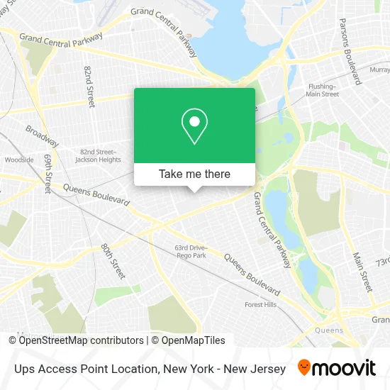 Ups Access Point Location map