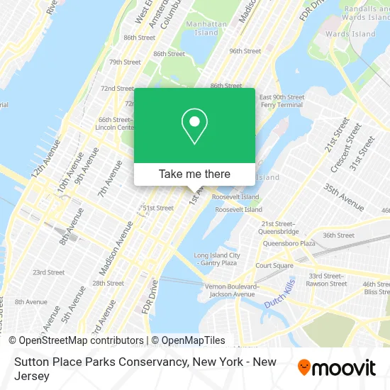 Sutton Place Parks Conservancy map