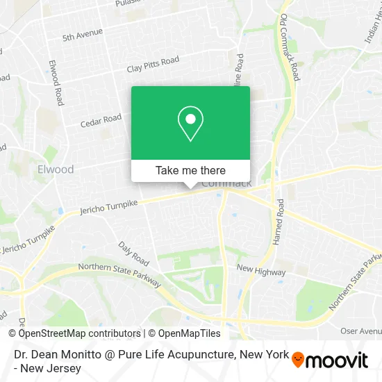 Dr. Dean Monitto @ Pure Life Acupuncture map