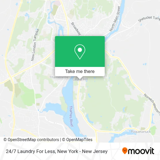 24/7 Laundry For Less map