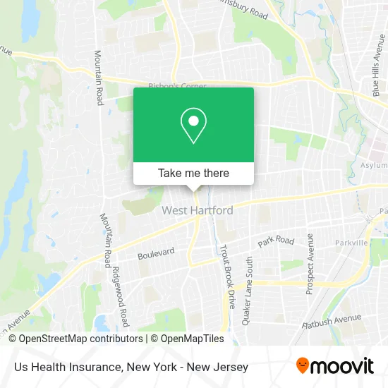Us Health Insurance map