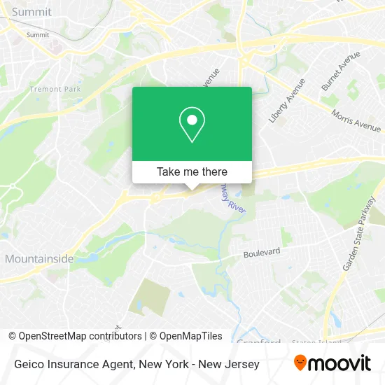 Geico Insurance Agent map