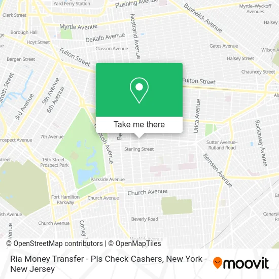 Ria Money Transfer - Pls Check Cashers map