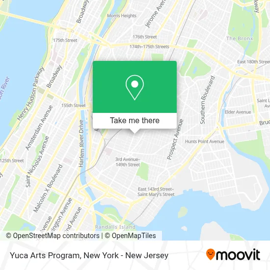 Yuca Arts Program map