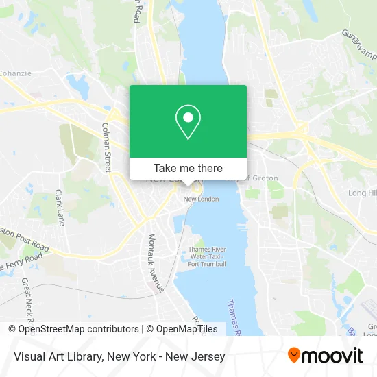 Visual Art Library map