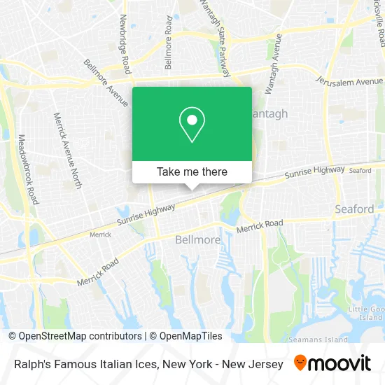 Ralph's Famous Italian Ices map