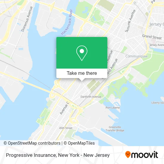 Progressive Insurance map