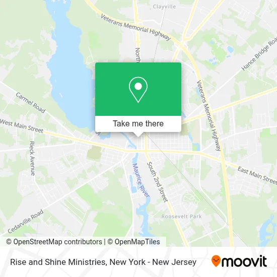 Rise and Shine Ministries map