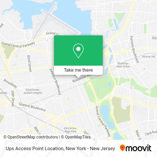 Ups Access Point Location map