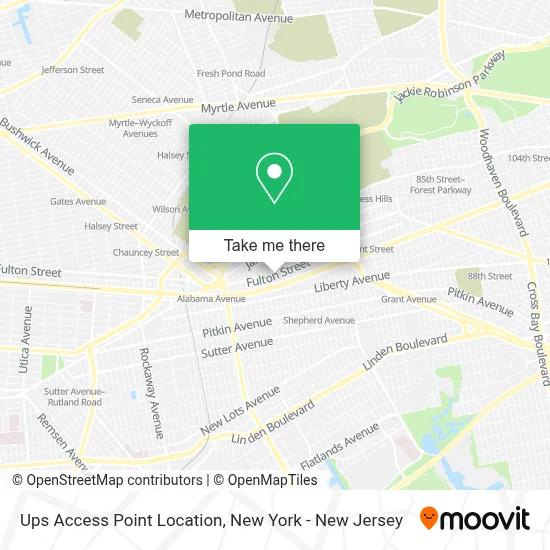 Ups Access Point Location map