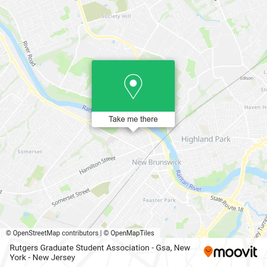 Rutgers Graduate Student Association - Gsa map