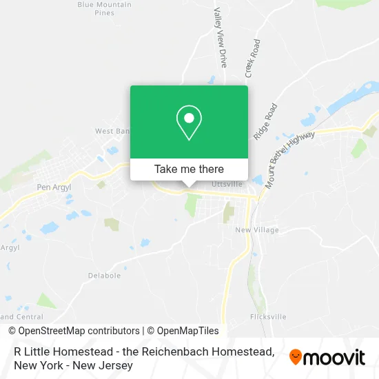 R Little Homestead - the Reichenbach Homestead map