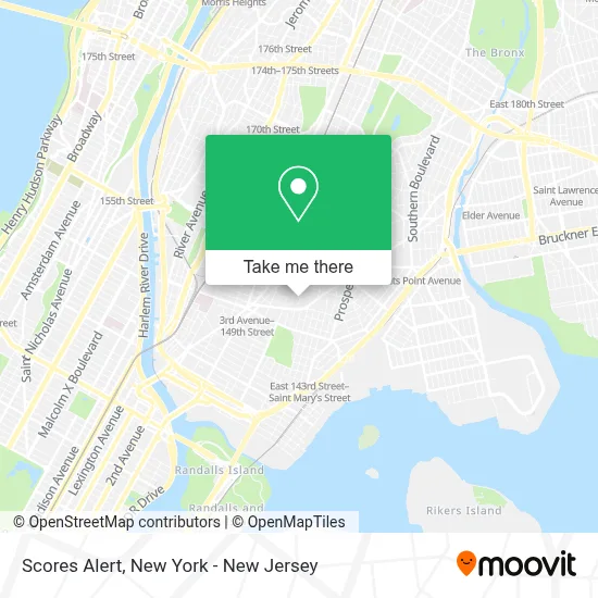 Scores Alert map