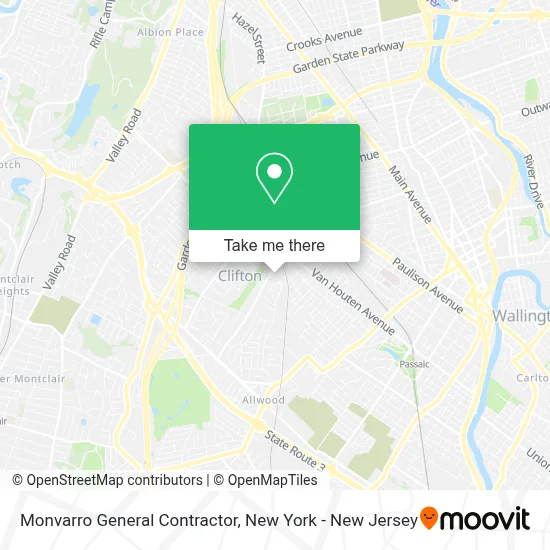 Monvarro General Contractor map