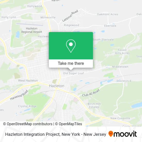 Hazleton Integration Project map