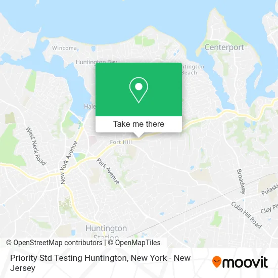 Priority Std Testing Huntington map