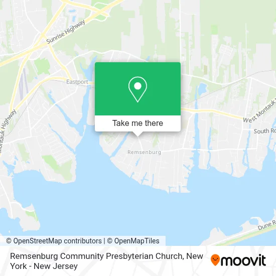 Remsenburg Community Presbyterian Church map