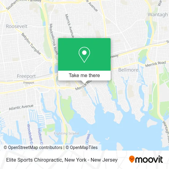 Elite Sports Chiropractic map