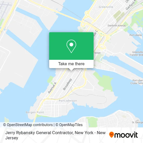 Jerry Rybansky General Contractor map