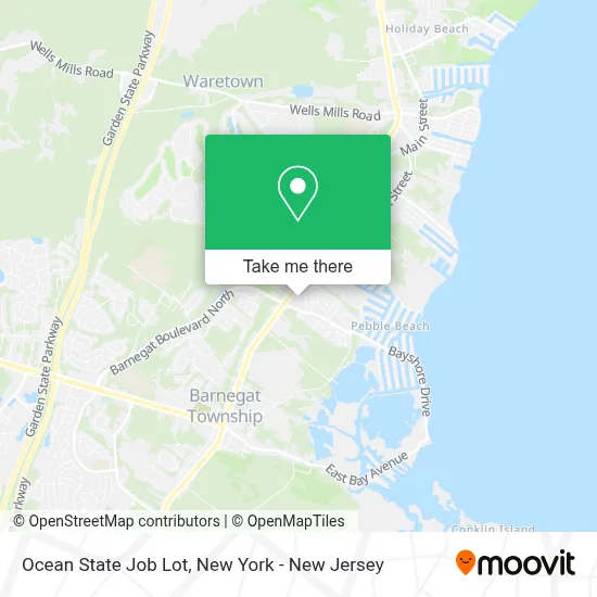 Ocean State Job Lot map