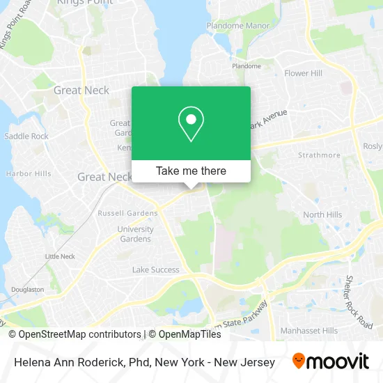 Helena Ann Roderick, Phd map